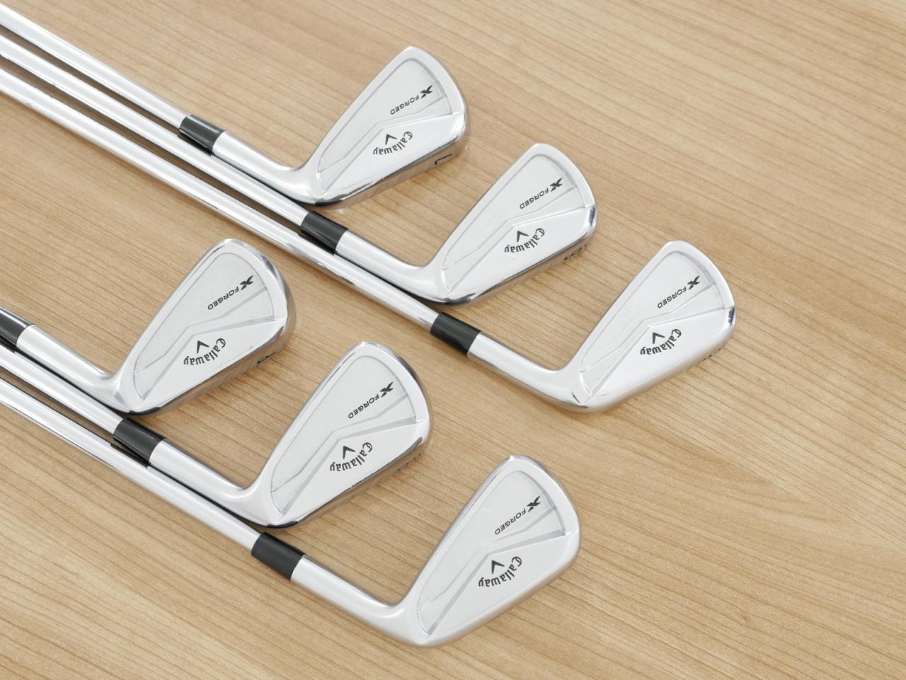 Iron set : Callaway : ชุดเหล็ก Callaway X Forged (รุ่นล่าสุด ปี 2024 นุ่ม แน่น หล่อมาก) มีเหล็ก 5-Pw (6 ชิ้น) ก้านเหล็ก NS Pro Modus 115 Flex S