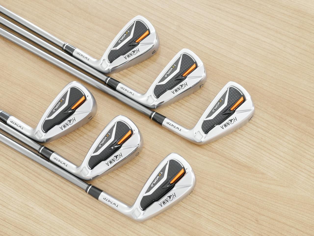 Iron set : Honma : ชุดเหล็ก Honma Tour World TW747P (รุ่นปี 2019) มีเหล็ก 6-11 (6 ชิ้น) ก้านกราไฟต์ Honma Vizard 50 Flex R