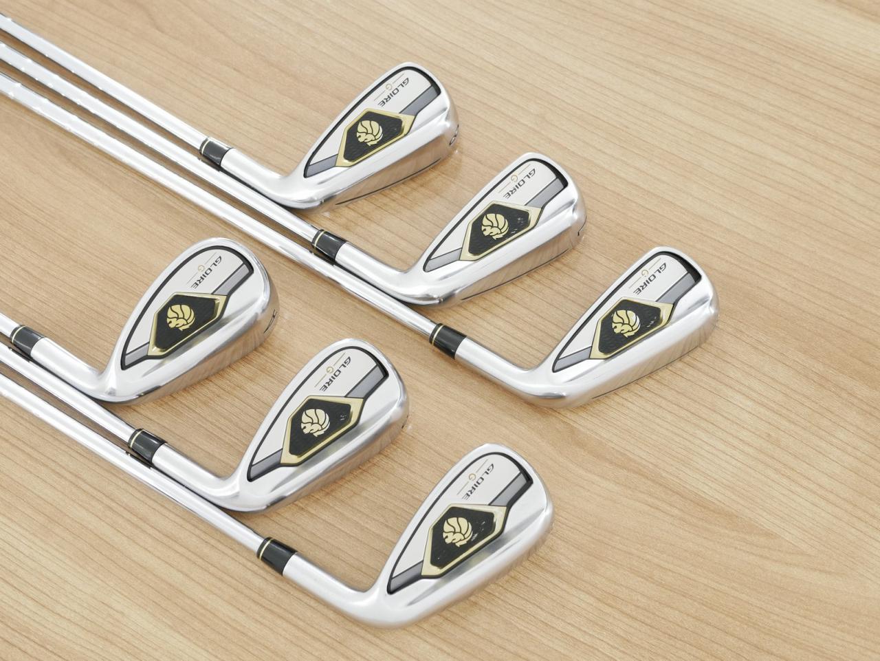 Iron set : Taylormade : ชุดเหล็ก Taylormade Gloire G (รุ่นท๊อปสุด ตีไกลมากๆ เหล็ก 7 Loft 26.5 หน้าเด้ง) มีเหล็ก 6-Pw,Aw (6 ชิ้น) ก้านเหล็ก NS Pro 830 Flex S
