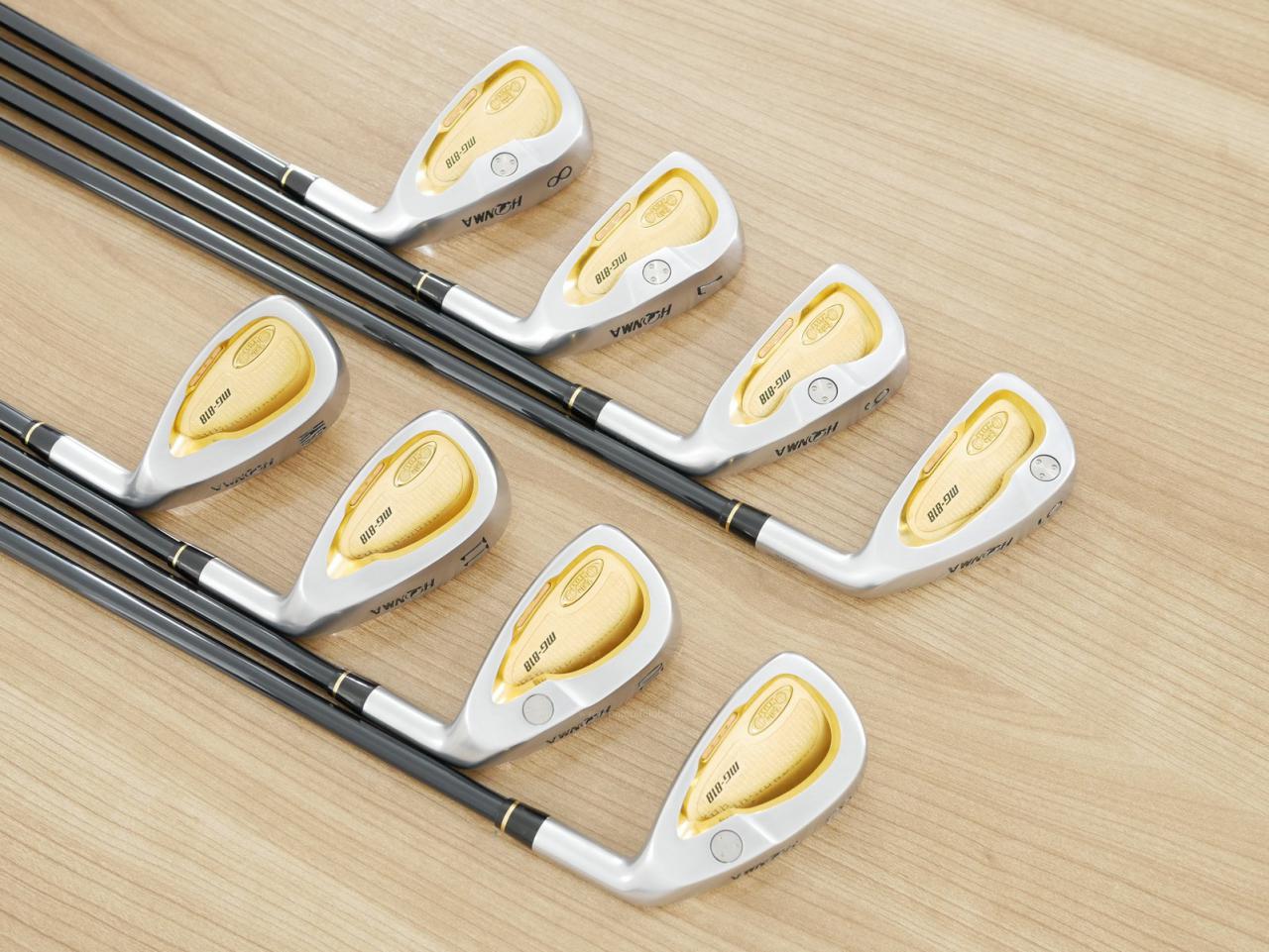 Iron set : Honma : **ก้าน 3 ดาว** ชุดเหล็ก Honma TwinMarks MG818 (รุ่นหายากก) มีเหล็ก 5-11,Sw (8 ชิ้น) ก้านกราไฟต์ ARMRQ 851 Flex R (3 ดาว)