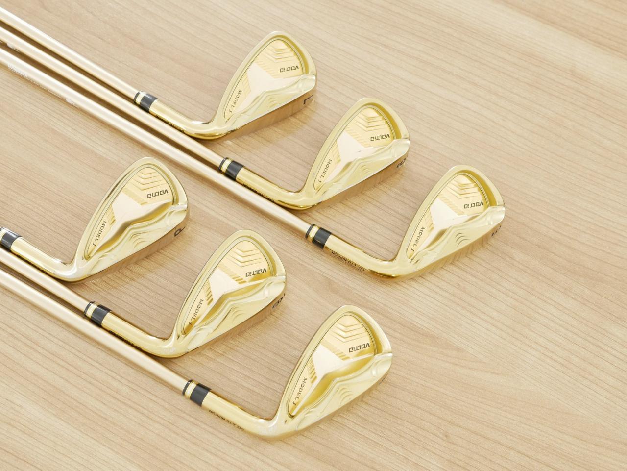 Iron set : Katana : ชุดเหล็ก Katana Voltio Model J Gold (ปี 2018 หน้าเด้ง ตีง่าย ไกล) มีเหล็ก 5-Pw (6 ชิ้น) ก้านกราไฟต์ Fujikura Speeder 550 Flex SR