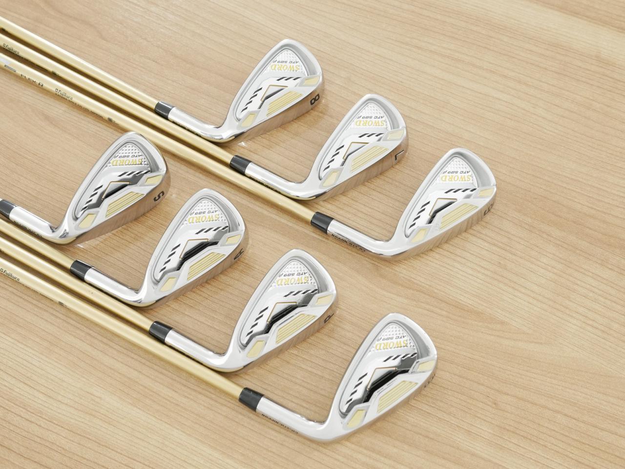 Iron set : Katana : ชุดเหล็ก Katana Sword ATC-589b (ปี 2017) มีเหล็ก 6-Pw,Aw,Sw (7 ชิ้น) ก้านกราไฟต์ Fujikura Speeder 589 Flex R