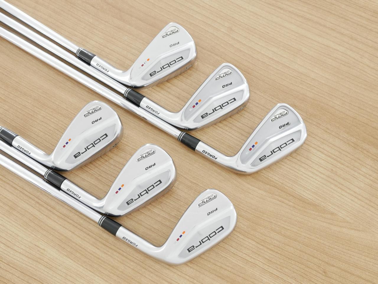 Iron set : Other Brand : ชุดเหล็ก Cobra AMP CELL Pro (Forged) มีเหล็ก 5-Pw (6 ชิ้น) ก้านเหล็ก NS Pro Modus 120 Flex S