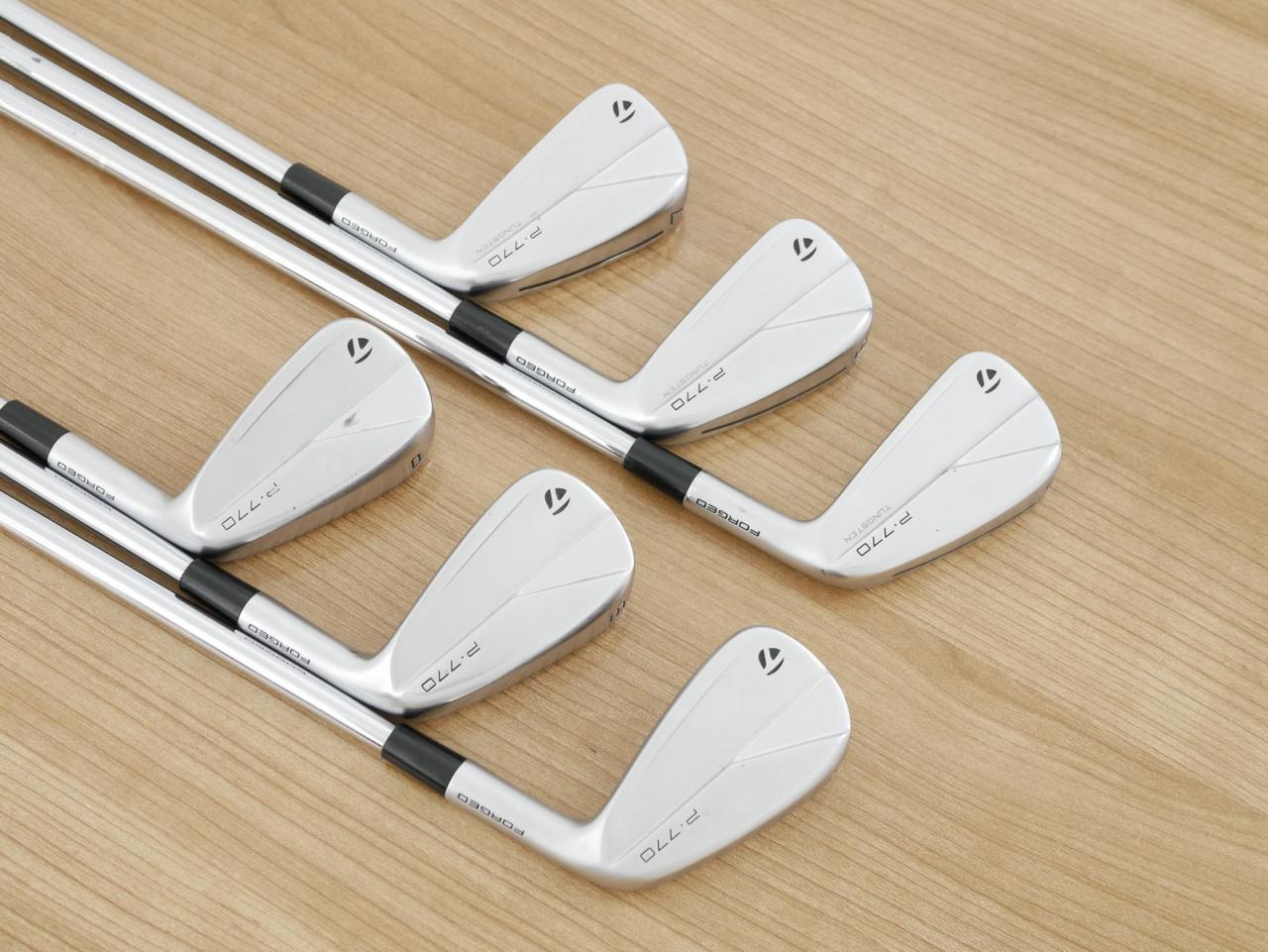 Iron set : Taylormade : ชุดเหล็ก Taylormade P770 Forged (รุ่นปี 2023 นุ่ม แน่น)  มีเหล็ก 5-Pw (6 ชิ้น) ก้านเหล็ก Dynamic Gold EX Weight Lock Tour Issue S200