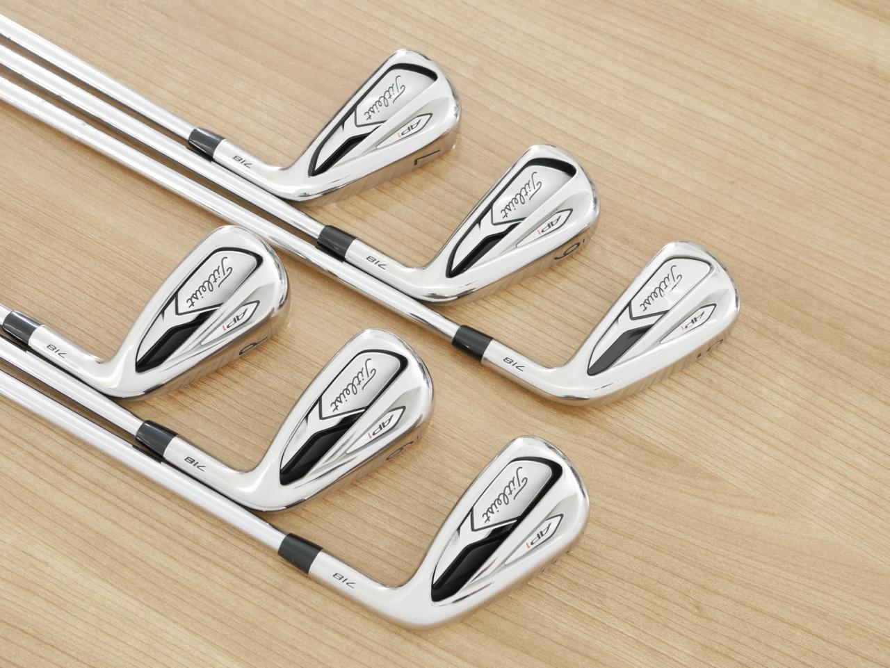 Iron set : Titleist : ชุดเหล็ก Titleist AP1 718 (ออกปี 2018) มีเหล็ก 5-Pw (6 ชิ้น) ก้านเหล็ก NS Pro 950 Flex S