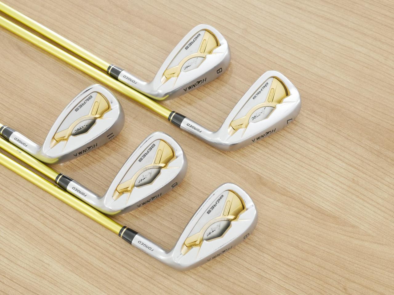 Iron set : Honma : **ก้าน 3 ดาว** ชุดเหล็ก Honma Beres A-Spec II (รุ่นปี 2021 ตีง่าย ไกล) มีเหล็ก 7-11 (5 ชิ้น ) ก้าน ARMRQ A-Spec (47) Flex R (3 ดาว)