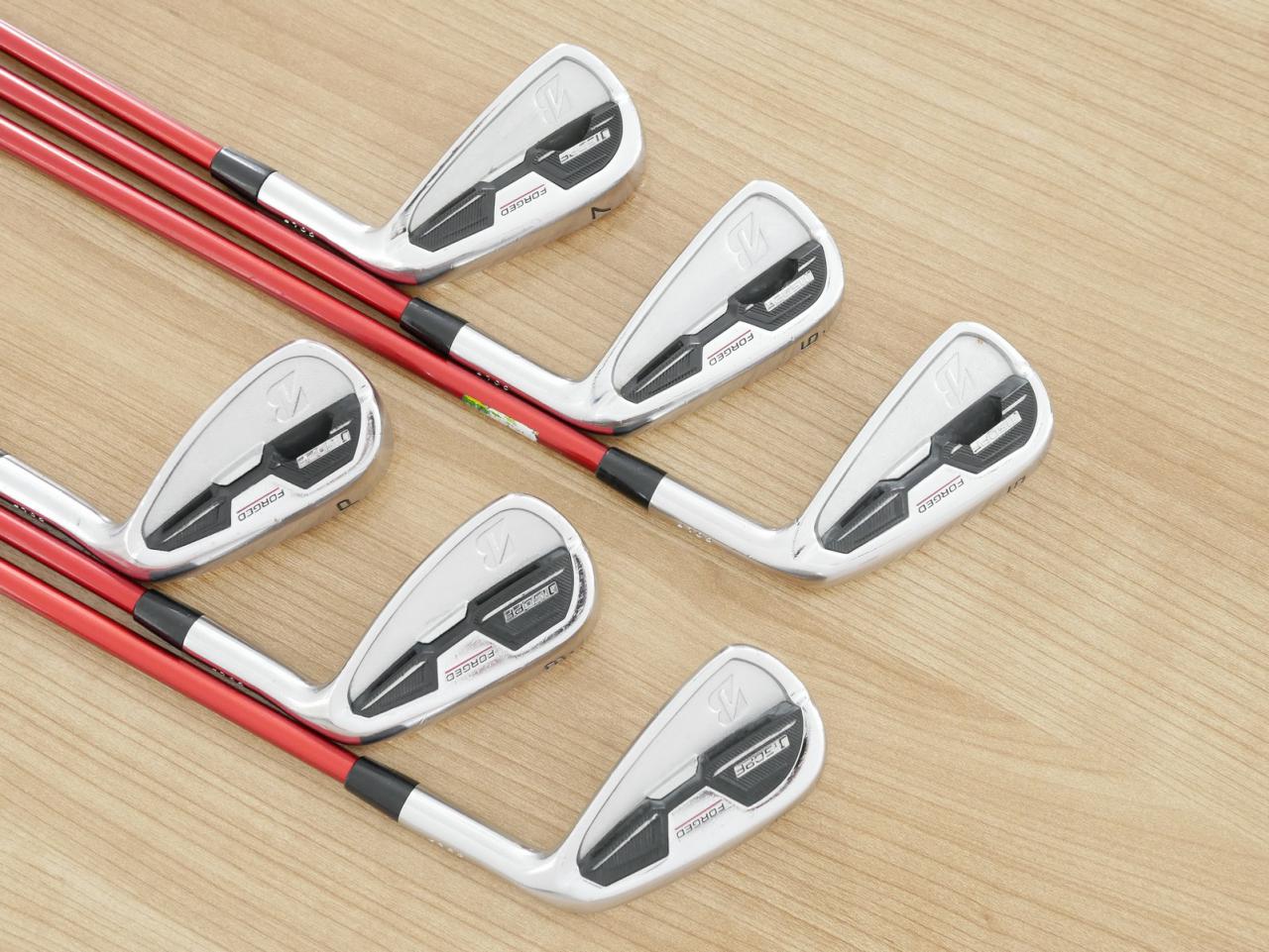 Iron set : Bridgestone : ชุดเหล็ก Bridgestone J15 DPF Forged (นุ่มแน่น) มีเหล็ก 5-PW (6 ชิ้น) ก้านกราไฟต์ Tour AD Flex S