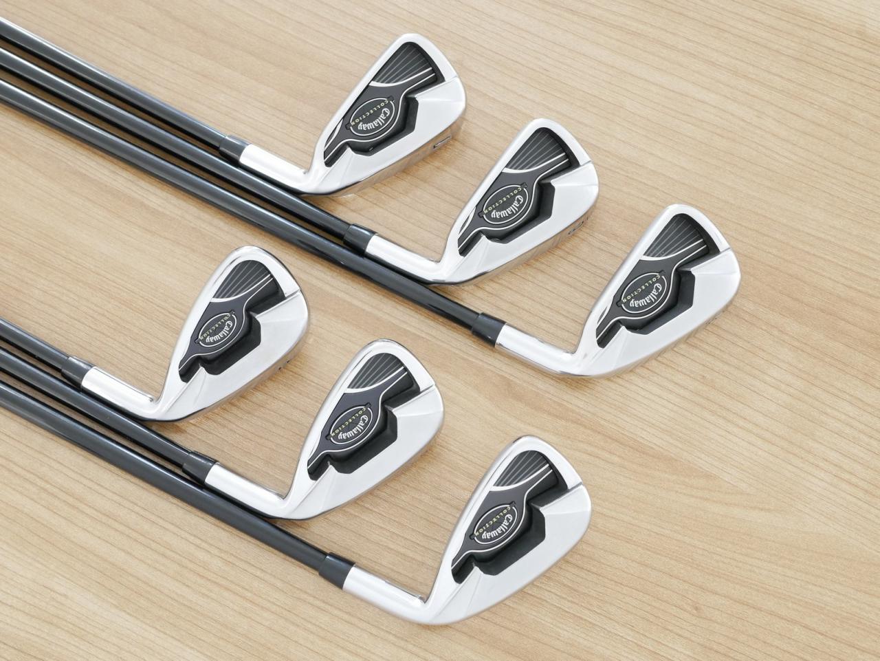Iron set : Callaway : ชุดเหล็ก Callaway Collection (ตีง่าย ไกล) มีเหล็ก 5-Pw (6 ชิ้น) ก้านกราไฟต์ Flex S