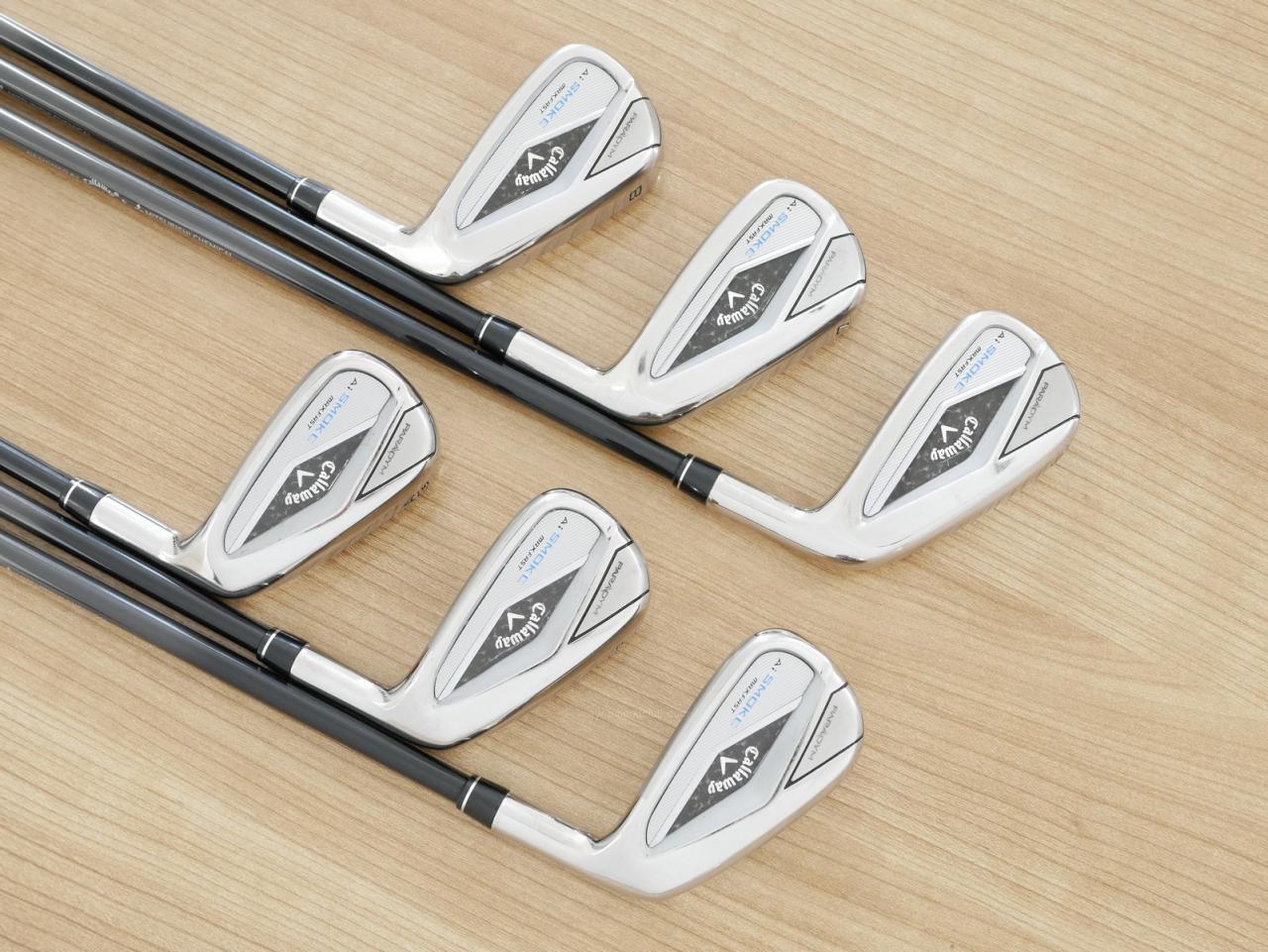 Iron set : Callaway : ชุดเหล็ก Callaway Paradym Ai Smoke Max Fast (ออกปี 2024 ตีง่ายมาก ไกล Japan Spec.) มีเหล็ก 6-Pw,Aw (6 ชิ้น) ก้านกราไฟต์ Fujikura TENSEI 40 Flex R