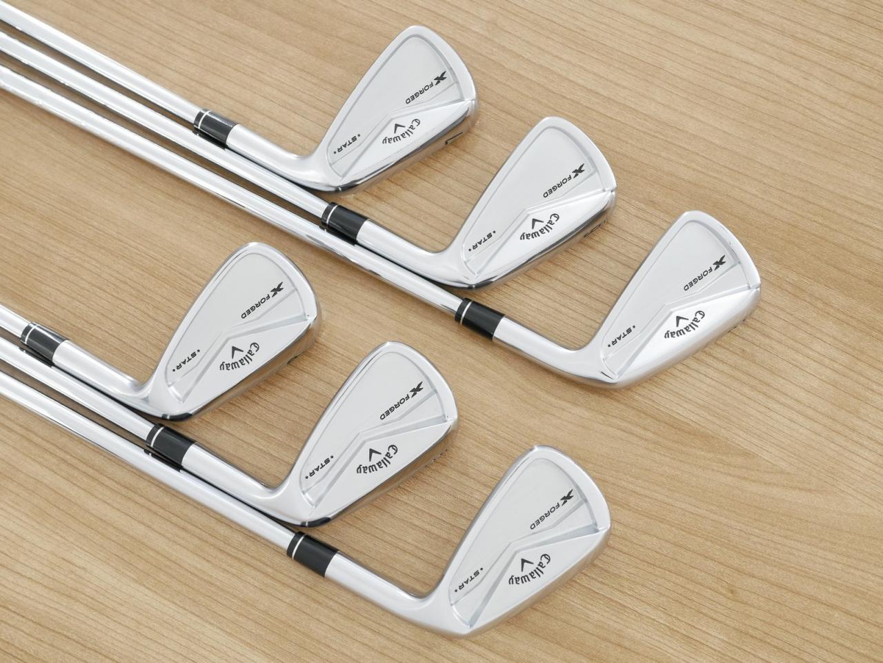 Iron set : Callaway : ชุดเหล็ก Callaway X Forged Star (ออกปี 2024) มีเหล็ก 5-Pw (6 ชิ้น) ก้านเหล็ก NS Pro 950 NEO Flex S