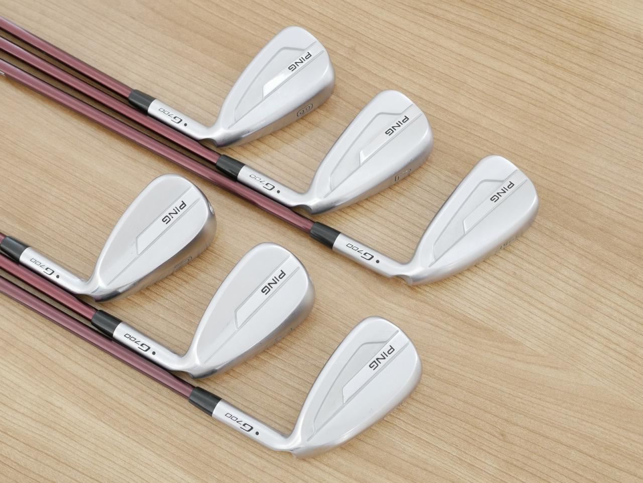Iron set : Ping : ชุดเหล็ก Ping G700 (ปี 2019 Japan Spec. ใบใหญ่ ง่ายที่สุด ไกลที่สุดของ Ping) มีเหล็ก 6-Pw,Aw (6 ชิ้น) ก้านกราไฟต์ Mitsubishi FUBUKI Flex R