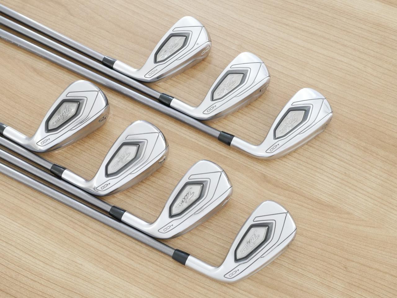 Iron set : Titleist : ชุดเหล็ก Titleist T400 (ตีง่ายที่สุด ไกลที่สุด ออกปี 2020) มีเหล็ก 6-Pw,43,49 (7 ชิ้น) ก้านกราไฟต์ Mitsubishi TENSEI 50 Flex R