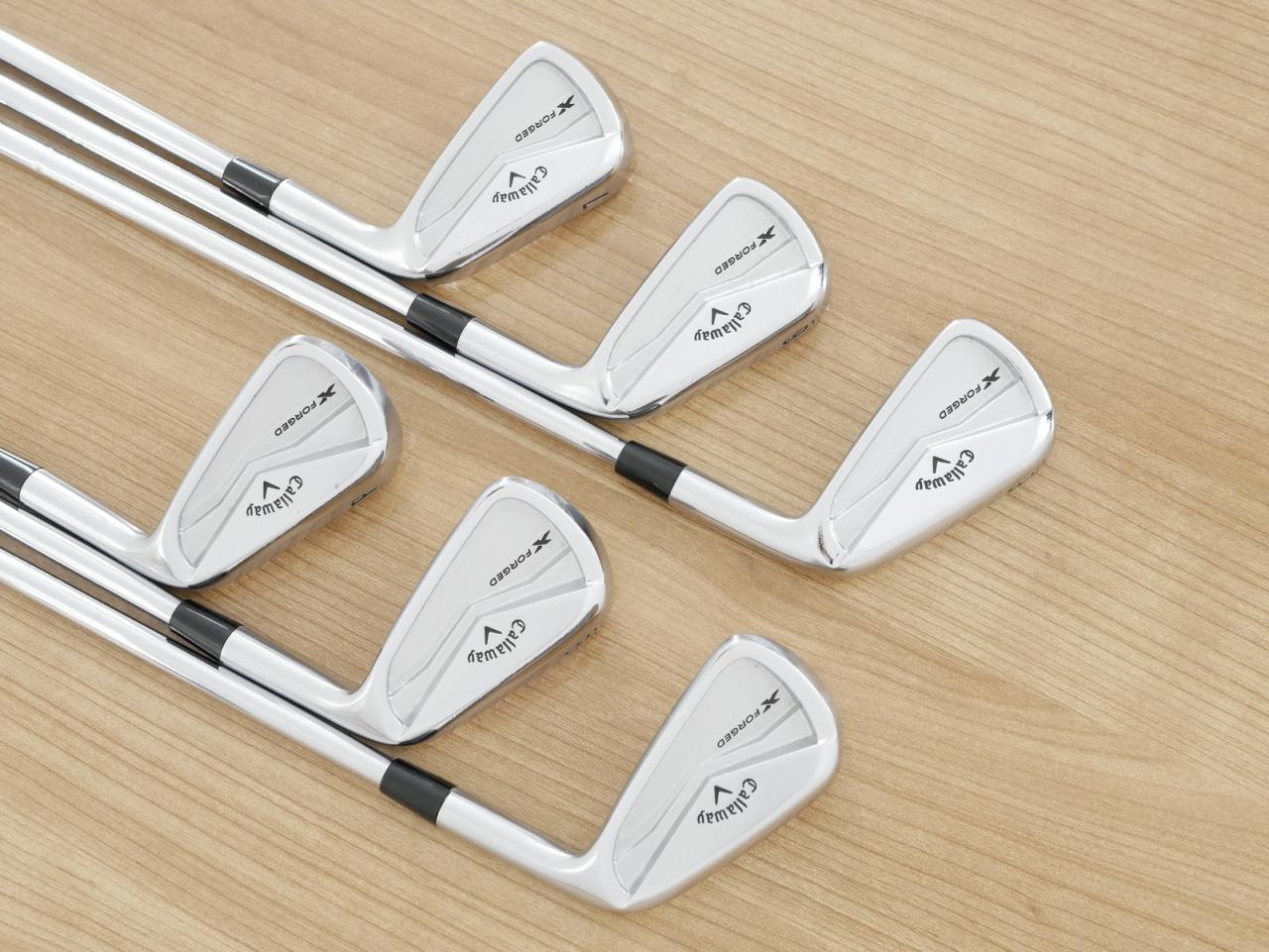 Iron set : Callaway : ชุดเหล็ก Callaway X Forged (ออกปี 2024 นุ่ม แน่น หล่อมาก) มีเหล็ก 5-Pw (6 ชิ้น) ก้านเหล็ก NS Pro Modus 115 Flex S