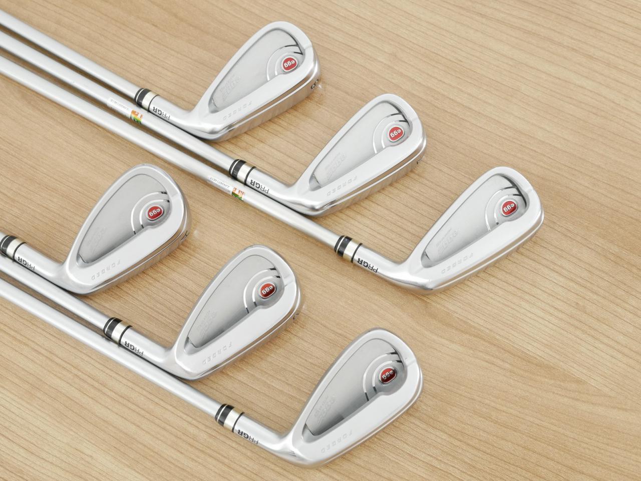 Iron set : PRGR : ชุดเหล็ก PRGR Egg PF Forged (รุ่นปี 2019 ตีง่ายและไกลมากๆ โกงสุดๆ) มีเหล็ก 6-Pw,Aw (6 ชิ้น) ก้านกราไฟต์ Fujikura MCI 70 Flex R