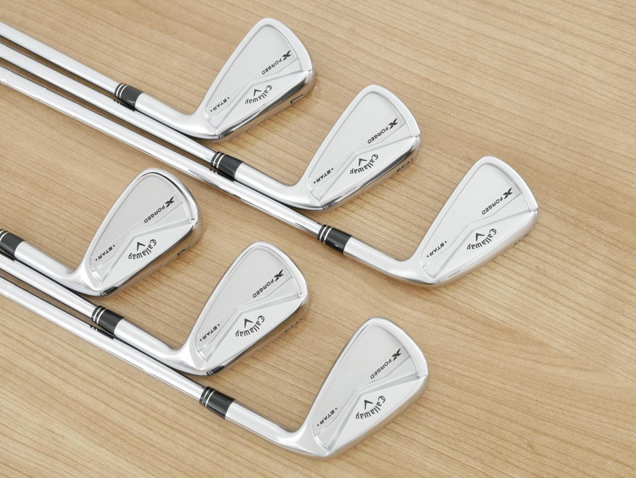 Iron set : Callaway : ชุดเหล็ก Callaway X Forged Star (ออกปี 2024) มีเหล็ก 5-Pw (6 ชิ้น) ก้านเหล็ก NS Pro Modus 105 DST Flex S