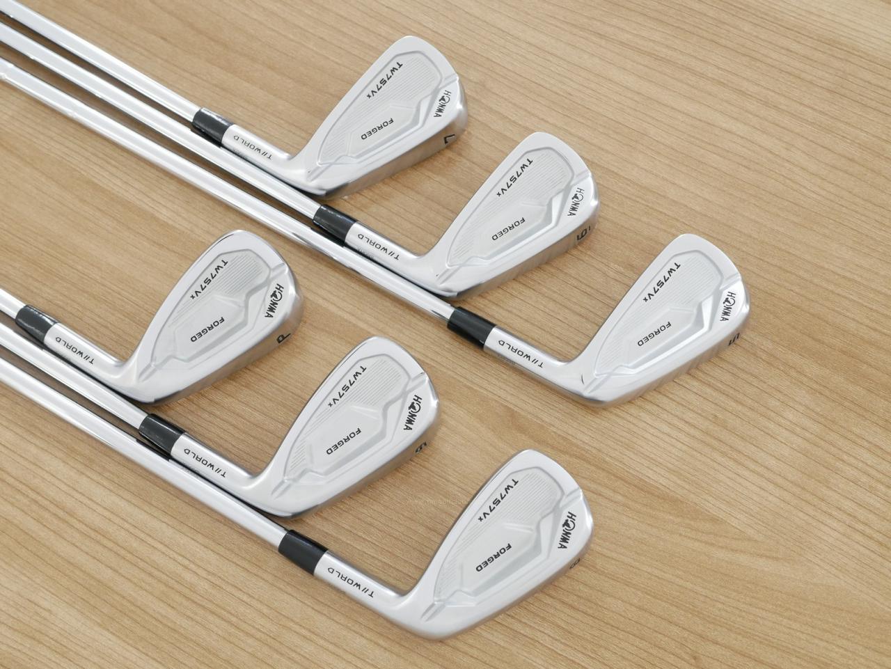 Iron set : Honma : ชุดเหล็ก Honma Tour World TW757VX Forged (ออกปี 2022) มีเหล็ก 5-Pw (6 ชิ้น) ก้านเหล็ก Dynamic Gold S200