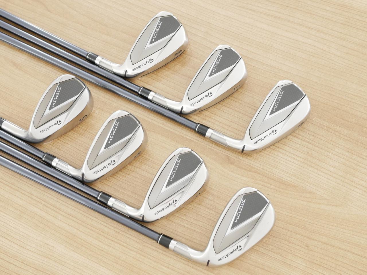 Iron set : Taylormade : ชุดเหล็ก Taylormade Stealth (ออกปี 2022 Japan Spec.) มีเหล็ก 6-Pw,Aw,Sw (7 ชิ้น) ก้านกราไฟต์ Mitsubishi Tensei TM60 Flex S