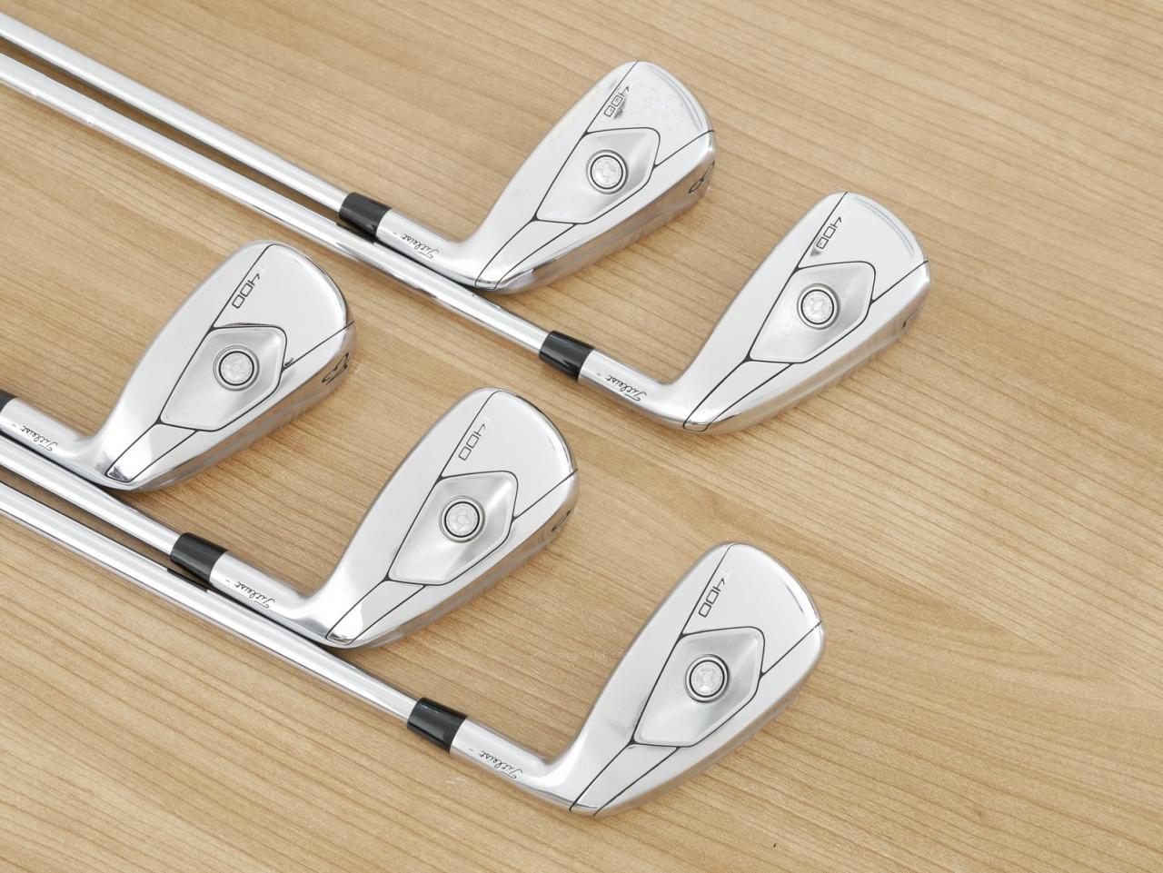 Iron set : Titleist : **มีตำหนิ**ชุดเหล็ก Titleist T400 (ออกปี 2023 ตีง่ายที่สุด ไกลที่สุด) มีเหล็ก 7-Pw,43 (5 ชิ้น)ก้านเหล็ก NS Pro Modus 105 Flex S