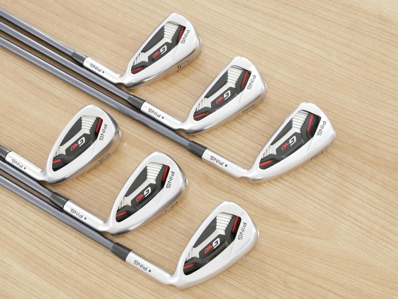 Iron set : Ping : ชุดเหล็ก Ping G410 (รุ่นปี 2019 Japan Spec. ใบใหญ่ ง่าย ไกล) มีเหล็ก 5-Pw (6 ชิ้น) ก้านกราไฟต์ Ping ALTA J CB Flex SR
