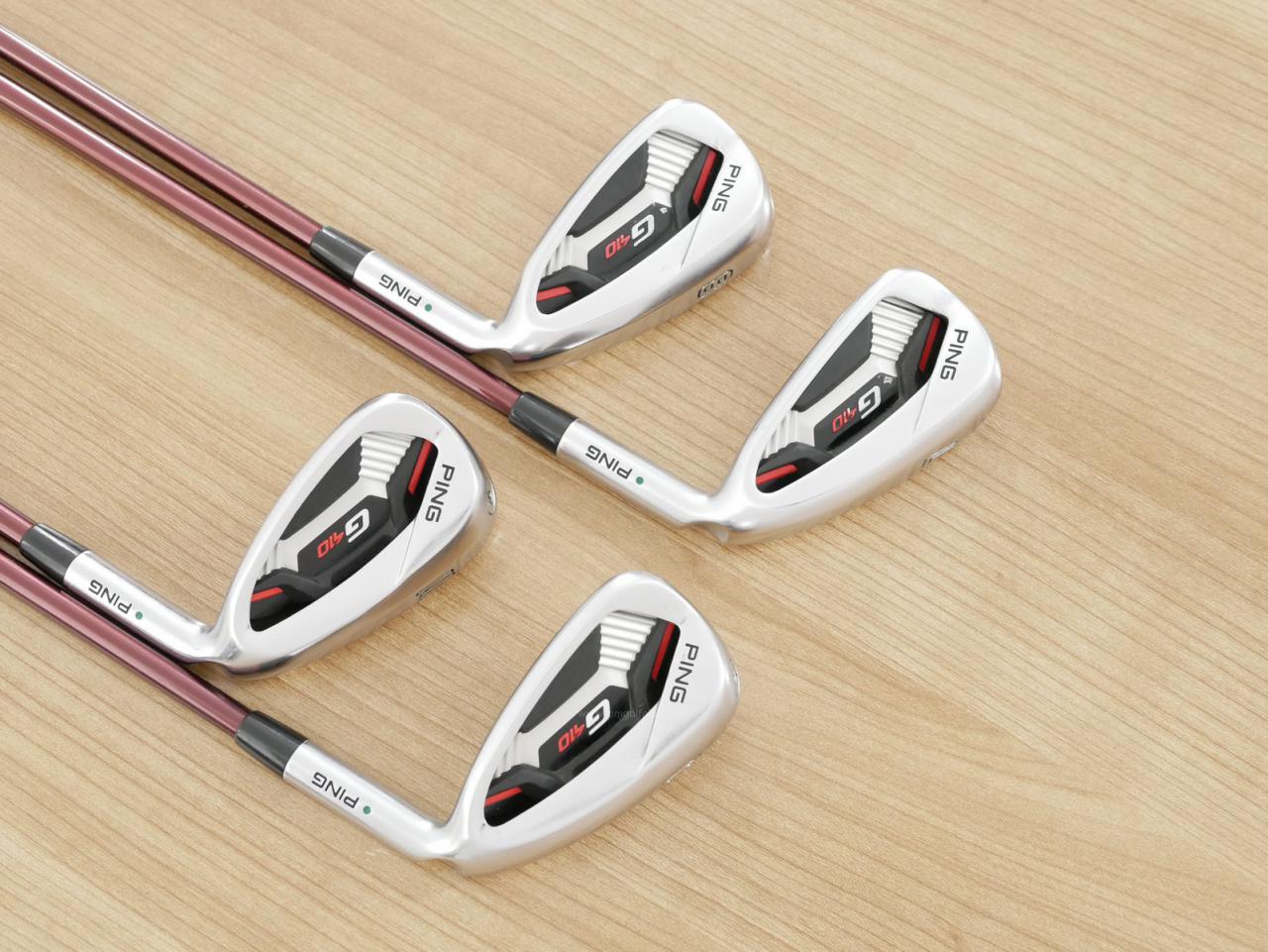 Iron set : Ping : ชุดเหล็ก Ping G410 (รุ่นปี 2019 Japan Spec. ใบใหญ่ ง่าย ไกล) มีเหล็ก 7-Pw (4 ชิ้น) ก้าน กราไฟต์ Mitsubishi FUBUKI Flex R