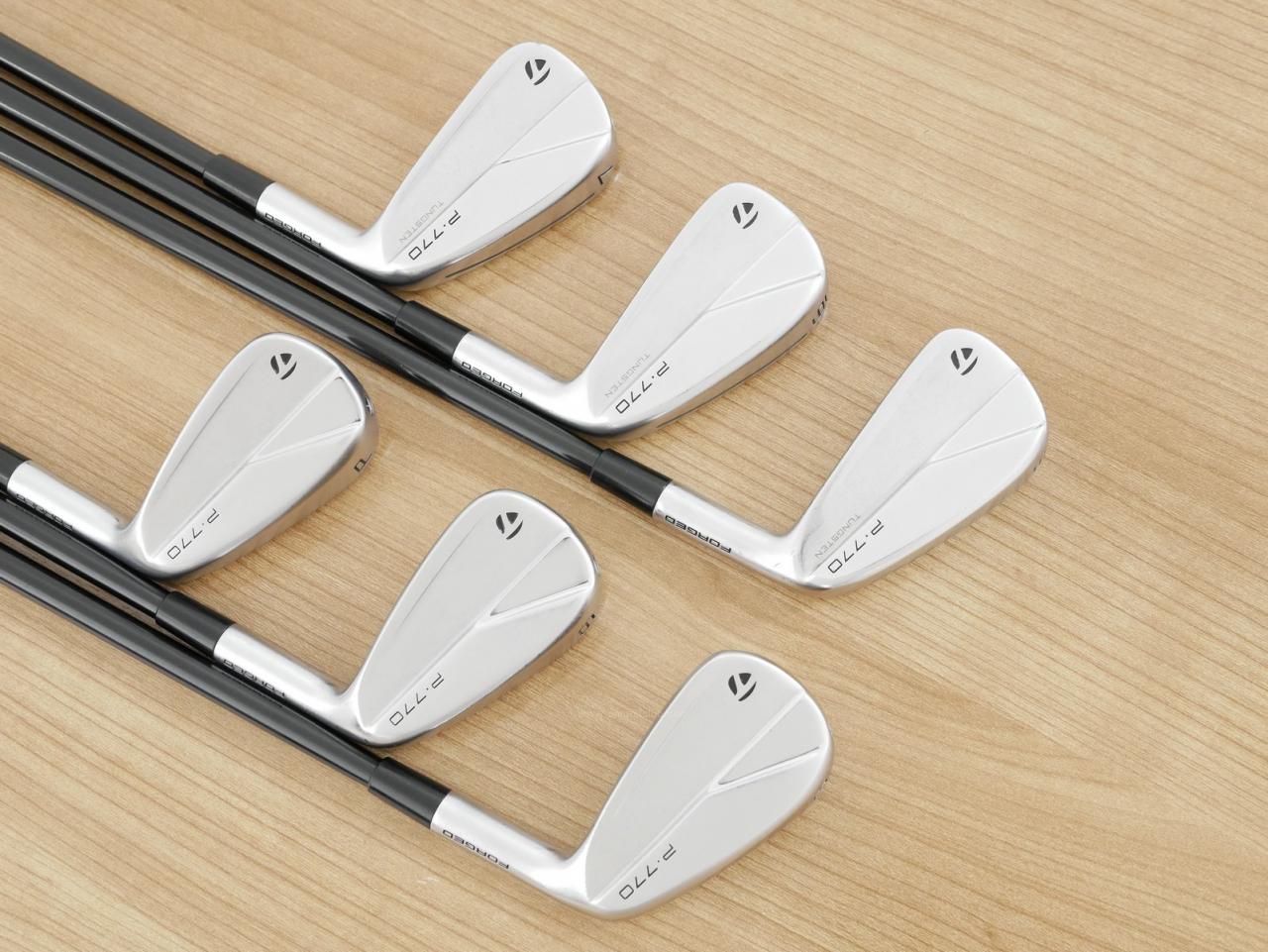 Iron set : Taylormade : ชุดเหล็ก Taylormade P770 Forged (รุ่นปี 2023 นุ่ม แน่น)  มีเหล็ก 5-Pw (6 ชิ้น) ก้านกราไฟต์ Mitsubishi Diamana Thump i95 Flex S