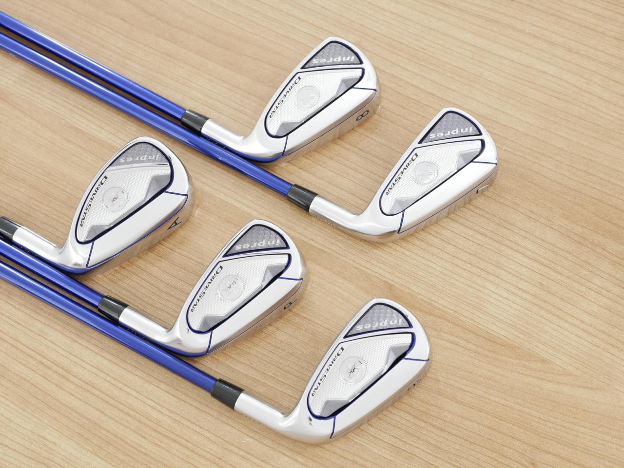 Iron set : Yamaha : ชุดเหล็ก Yamaha Inpres DriveStar (ออกปี 2023 ตีไกลที่สุด ไกลกว่าเหล็กทั่วไป 2 เบอร์ หน้าเด้งมากๆ) มีเหล็ก 7-Pw,Aw (5 ชิ้น) ก้านกราไฟต์ Fujikura Speeder NX M423i Flex R