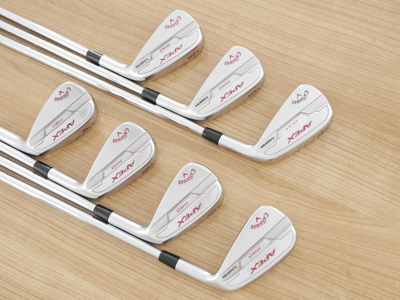 Iron set : Callaway : ชุดเหล็ก Callaway APEX Pro Forged (ออกปี 2022) มีเหล็ก 4-Pw (7 ชิ้น) ก้านเหล็ก Dynamic Gold S200