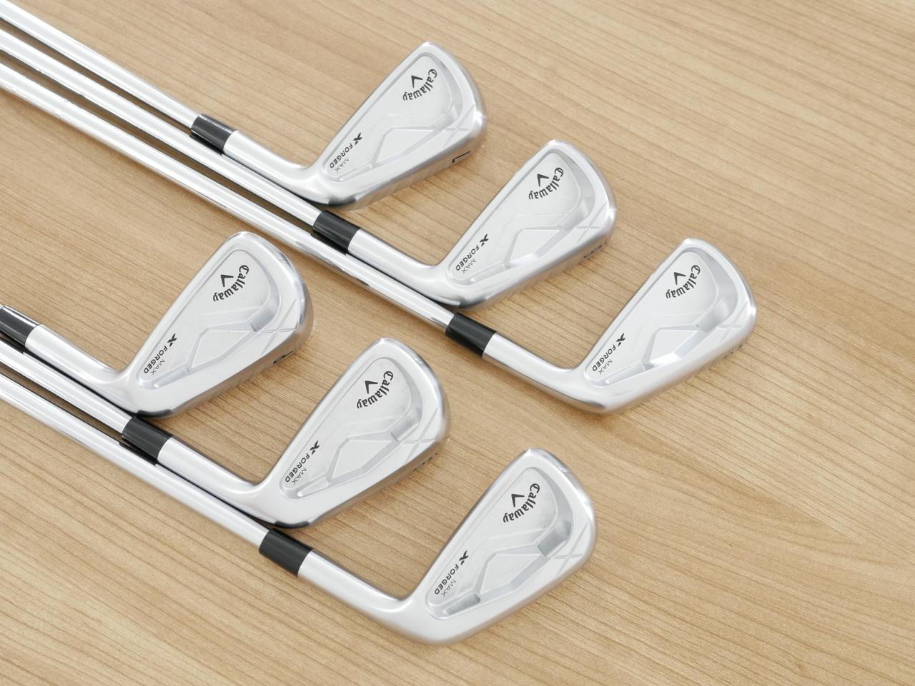 Iron set : Callaway : ชุดเหล็ก Callaway X Forged MAX (รุ่นล่าสุด ออกปี 2025) มีเหล็ก 5-Pw (6 ชิ้น) ก้านเหล็ก NS Pro Modus 105 Flex S