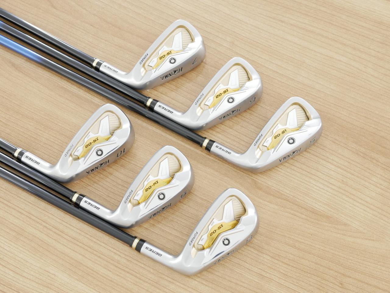 Iron set : Honma : ชุดเหล็ก Honma Beres IS-02 (หน้าเด้ง Forged) มีเหล็ก 5-10 (6 ชิ้น เทียบเท่า 5-Pw) ก้าน ARMRQ 6 (54) Flex R (2 ดาว)