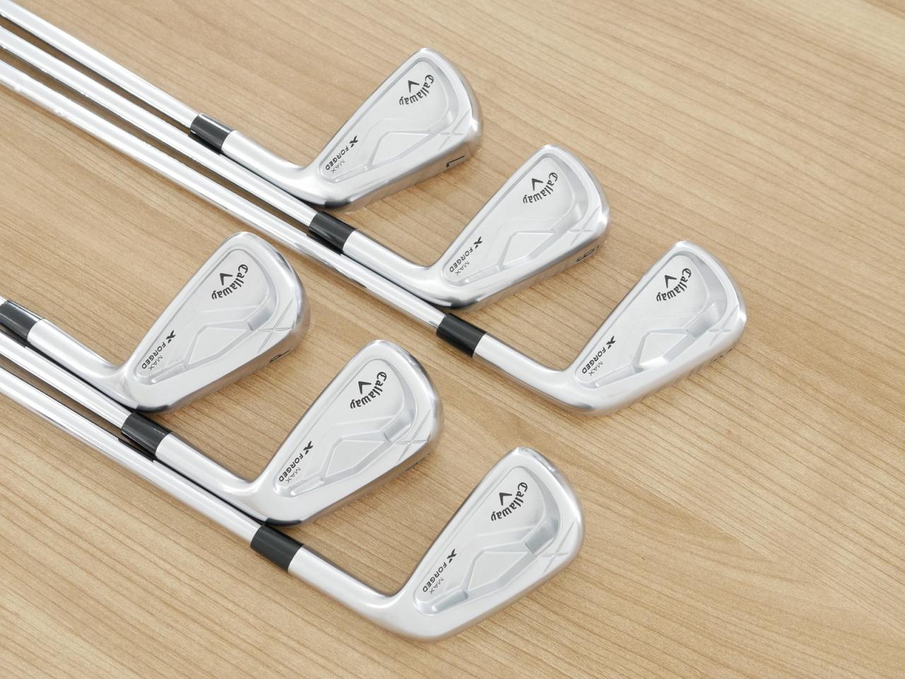 Iron set : Callaway : ชุดเหล็ก Callaway X Forged MAX (รุ่นล่าสุด ออกปี 2025) มีเหล็ก 5-Pw (6 ชิ้น) ก้านเหล็ก NS Pro Modus 105 Flex S