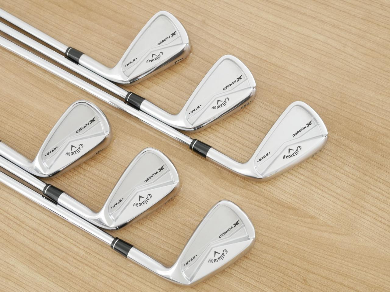 Iron set : Callaway : ชุดเหล็ก Callaway X Forged Star (ออกปี 2024) มีเหล็ก 5-Pw (6 ชิ้น) ก้านเหล็ก NS Pro Modus 105 Flex S
