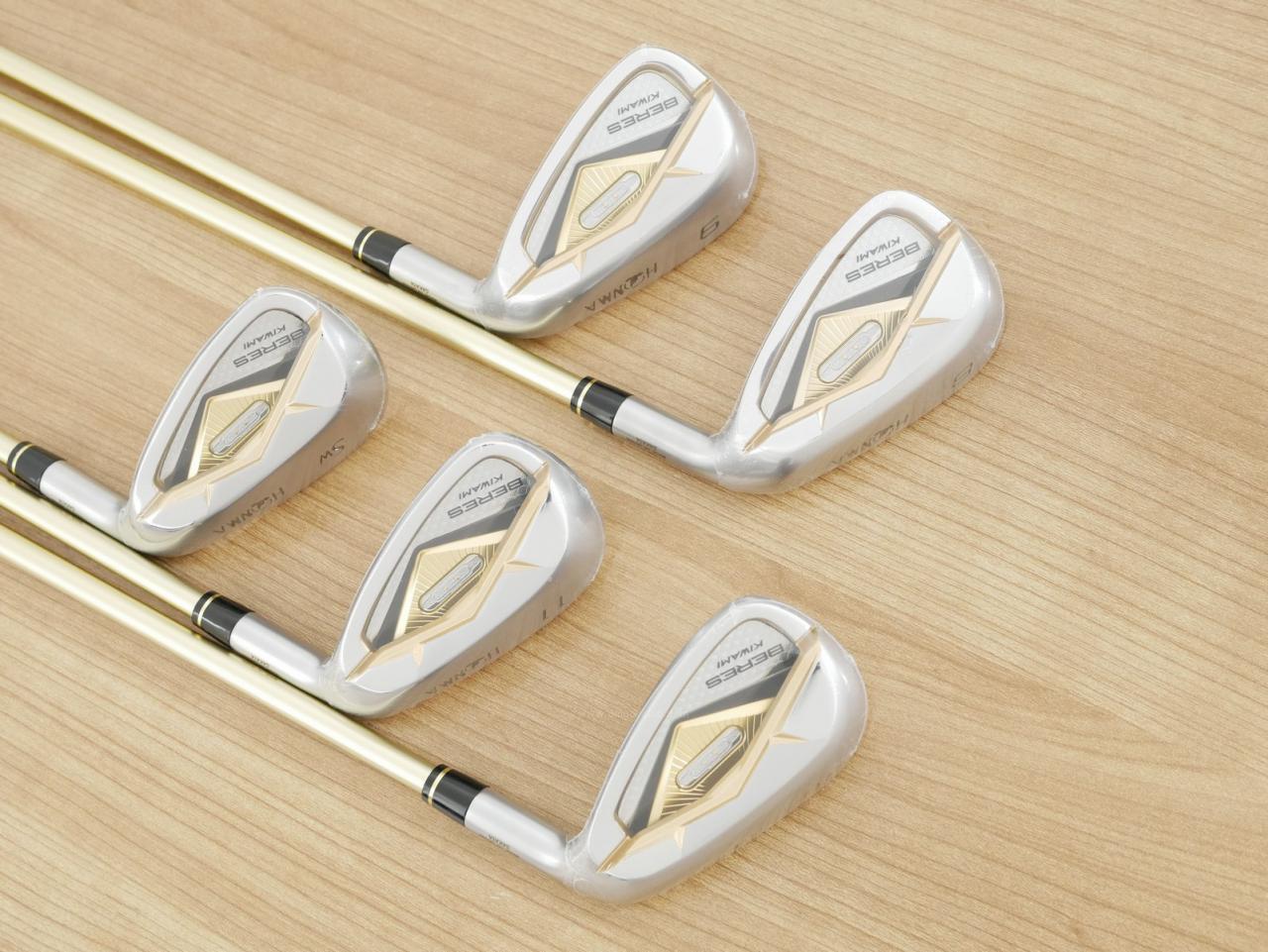 Iron set : Honma : **ของใหม่ ยังไม่แกะพลาสติก** ชุดเหล็ก Honma Beres KIWAMI มีเหล็ก 8-11,Sw (5 ชิ้น) ก้านกราไฟต์ 40 Flex R (2 ดาว)