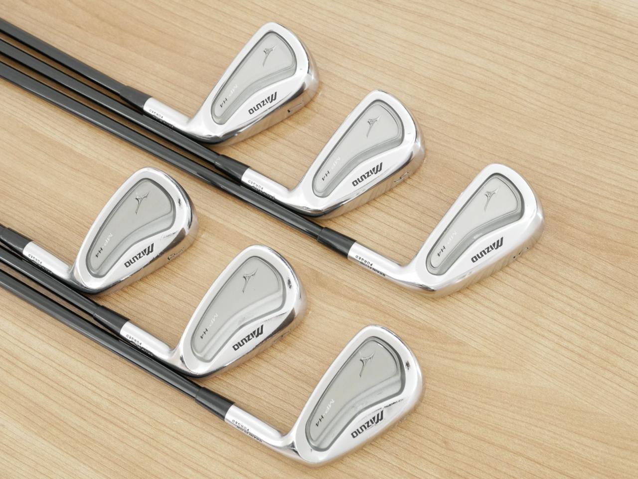 Iron set : Mizuno : ชุดเหล็ก Mizuno MP-H4 Forged มีเหล็ก 5-Pw (6 ชิ้น) ก้านกราไฟต์ Flex SR