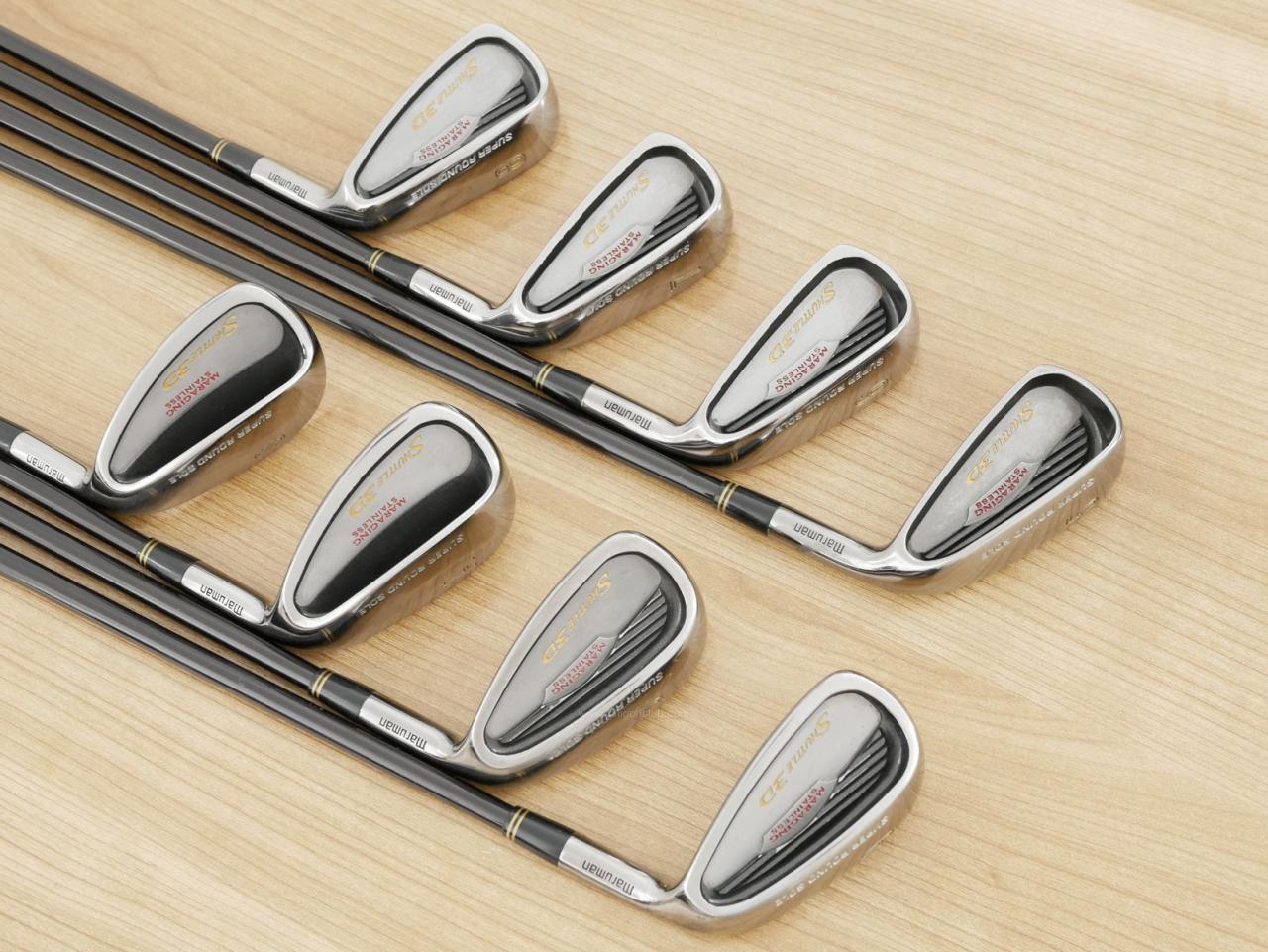 Iron set : Maruman : ชุดเหล็ก Maruman Shuttle 3D (Maraging Face) มีเหล็ก 5-Pw,Aw,Sw (8 ชิ้น) ก้านกราไฟต์ FLex R