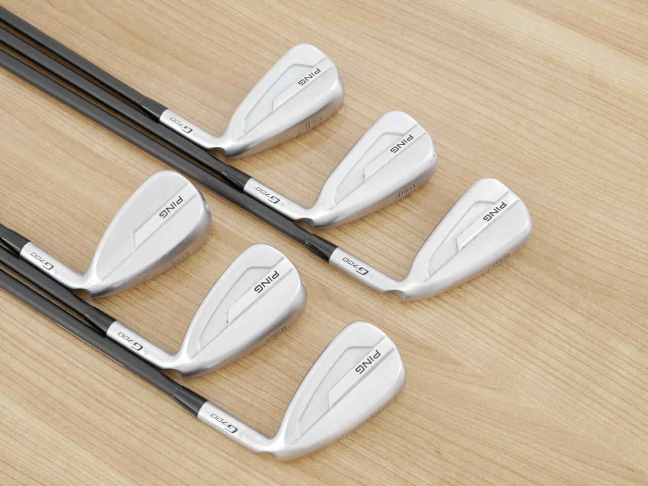 Iron set : Ping : ชุดเหล็ก Ping G700 (ปี 2019 Japan Spec. ใบใหญ่ ง่ายที่สุด ไกลที่สุดของ Ping) มีเหล็ก 5-Pw (6 ชิ้น) ก้านกราไฟต์ Tour AD 95 Flex S