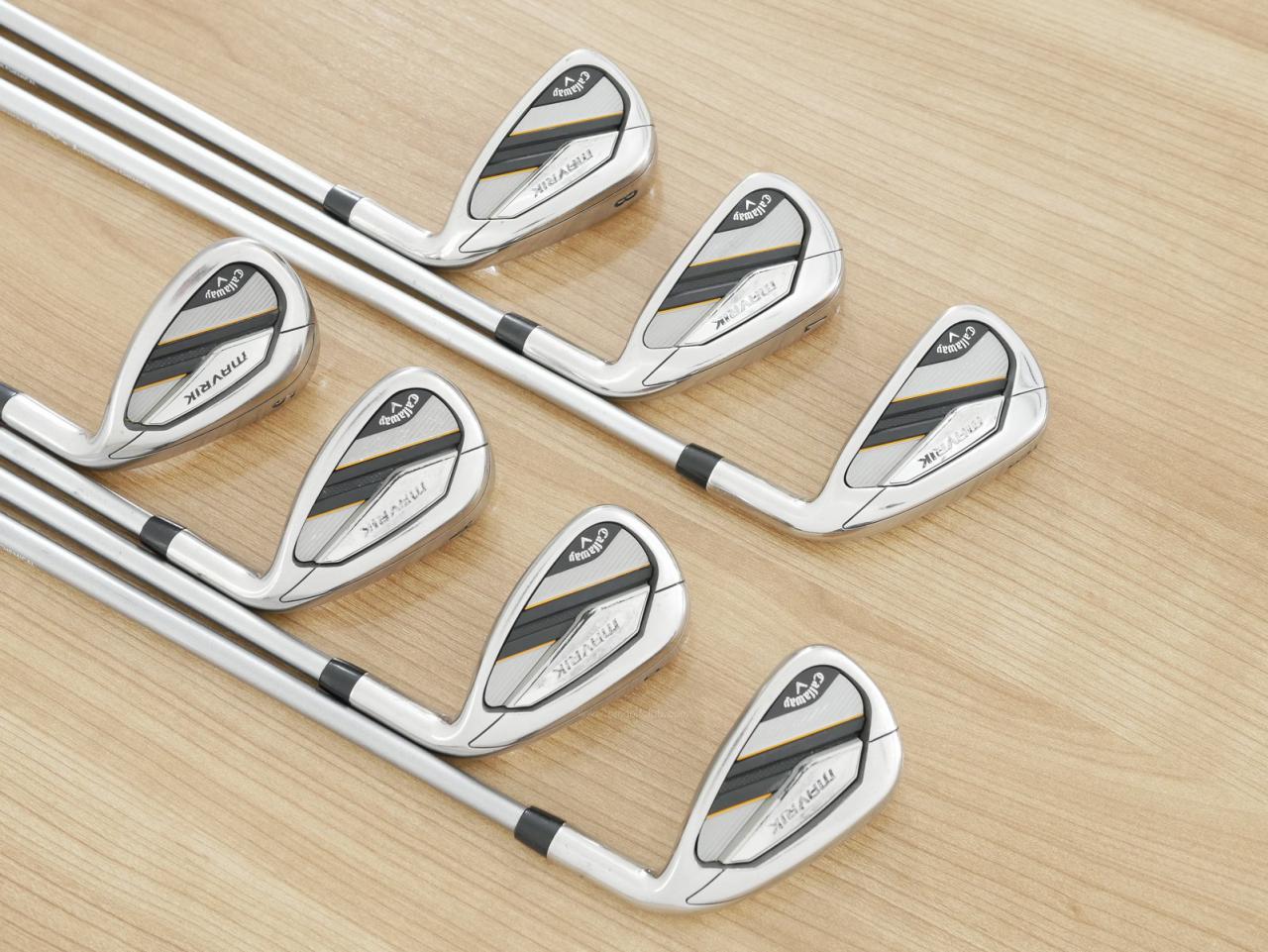 Iron set : Callaway : ชุดเหล็ก Callaway Mavrik (ปี 2020 ตีง่าย ไกลมากๆ) มีเหล็ก 6-Pw,Aw,Sw (7 ชิ้น) ก้านกราไฟต์ Mitsubishi Diamana 50 Flex R