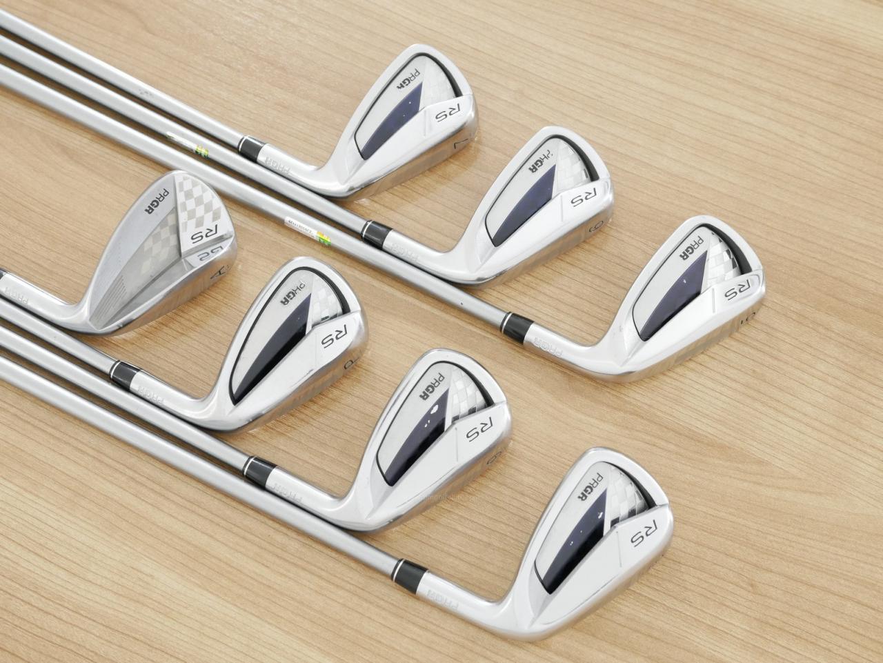 Iron set : PRGR : ชุดเหล็ก PRGR RS Titanium Face (ออกปี 2017 ตีไกล) มีเหล็ก 5-Pw,Aw (7 ชิ้น) ก้านกราไฟต์ M-40 (Flex SR)