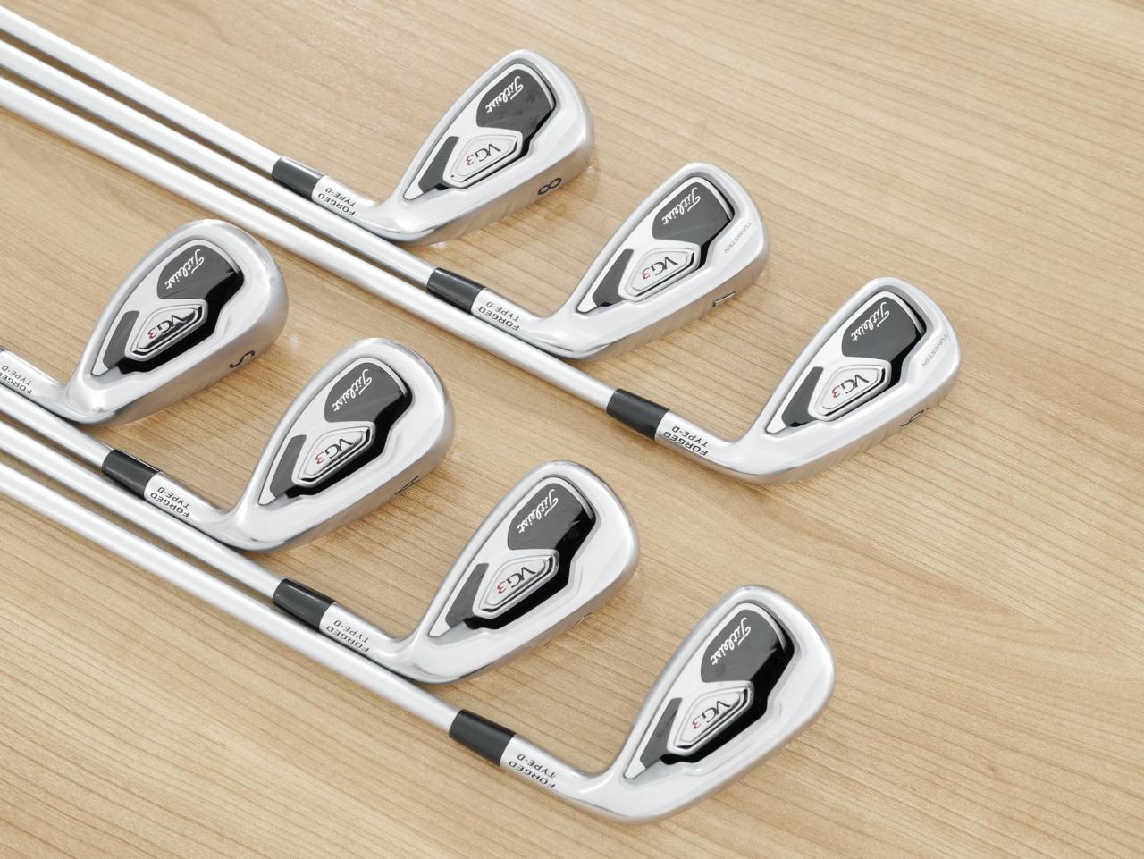 Iron set : Titleist : ชุดเหล็ก Titleist VG3 Type D Forged (ปี 2017 Japan Spec. ตีง่ายและไกลที่สุดของ Titleist) มีเหล็ก 6-Pw,Aw,Sw (7 ชิ้น) ก้านกราไฟต์ Mitsubishi VGI Flex R