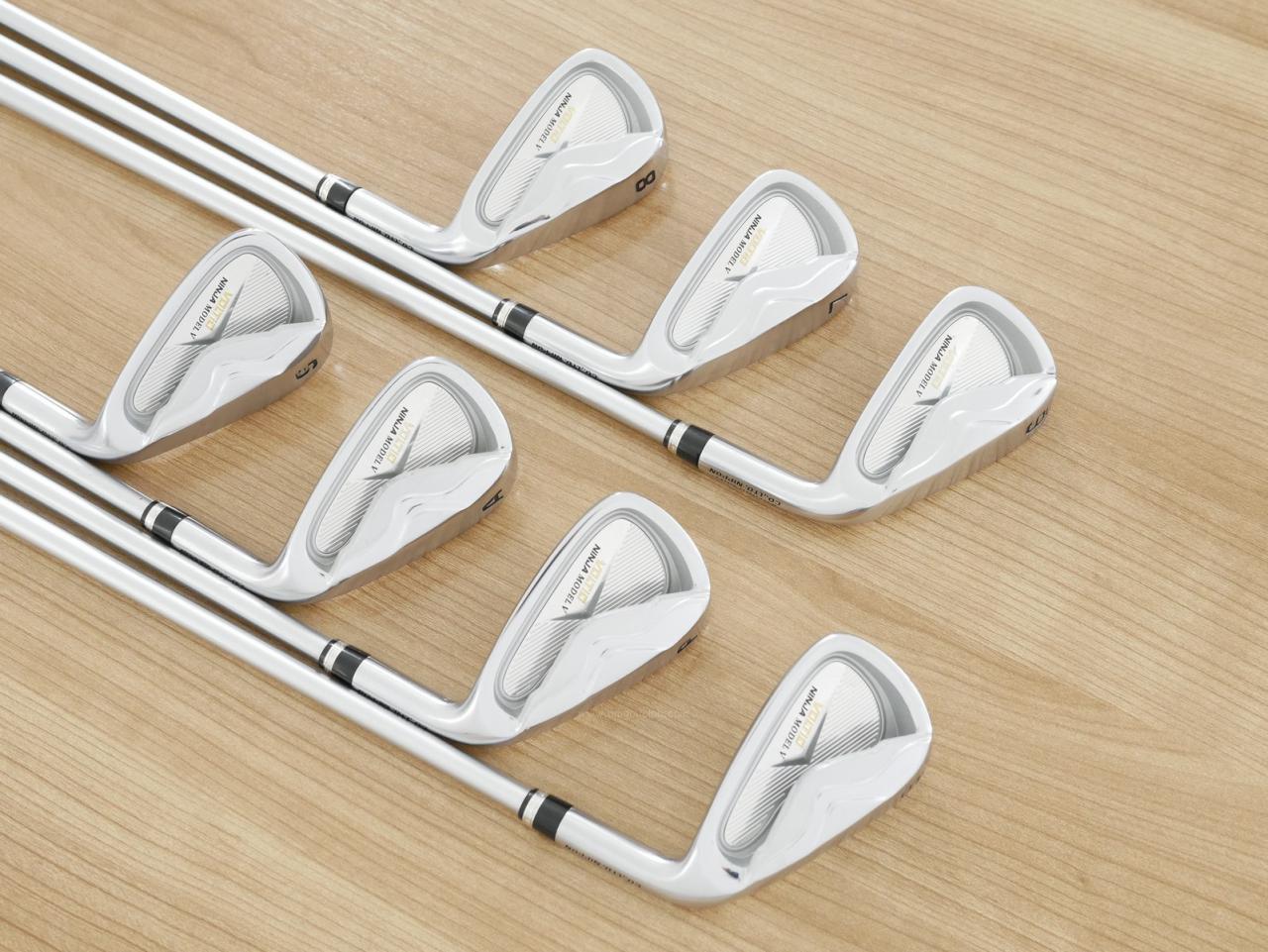 Iron set : Katana : ชุดเหล็ก Katana Voltio NINJA Model V (ปี 2020 หน้าเด้ง ตีไกล) มีเหล็ก 6-Pw,Aw,Sw (7 ชิ้น) ก้านกราไฟต์ Fujikura Voltio 40 Flex R