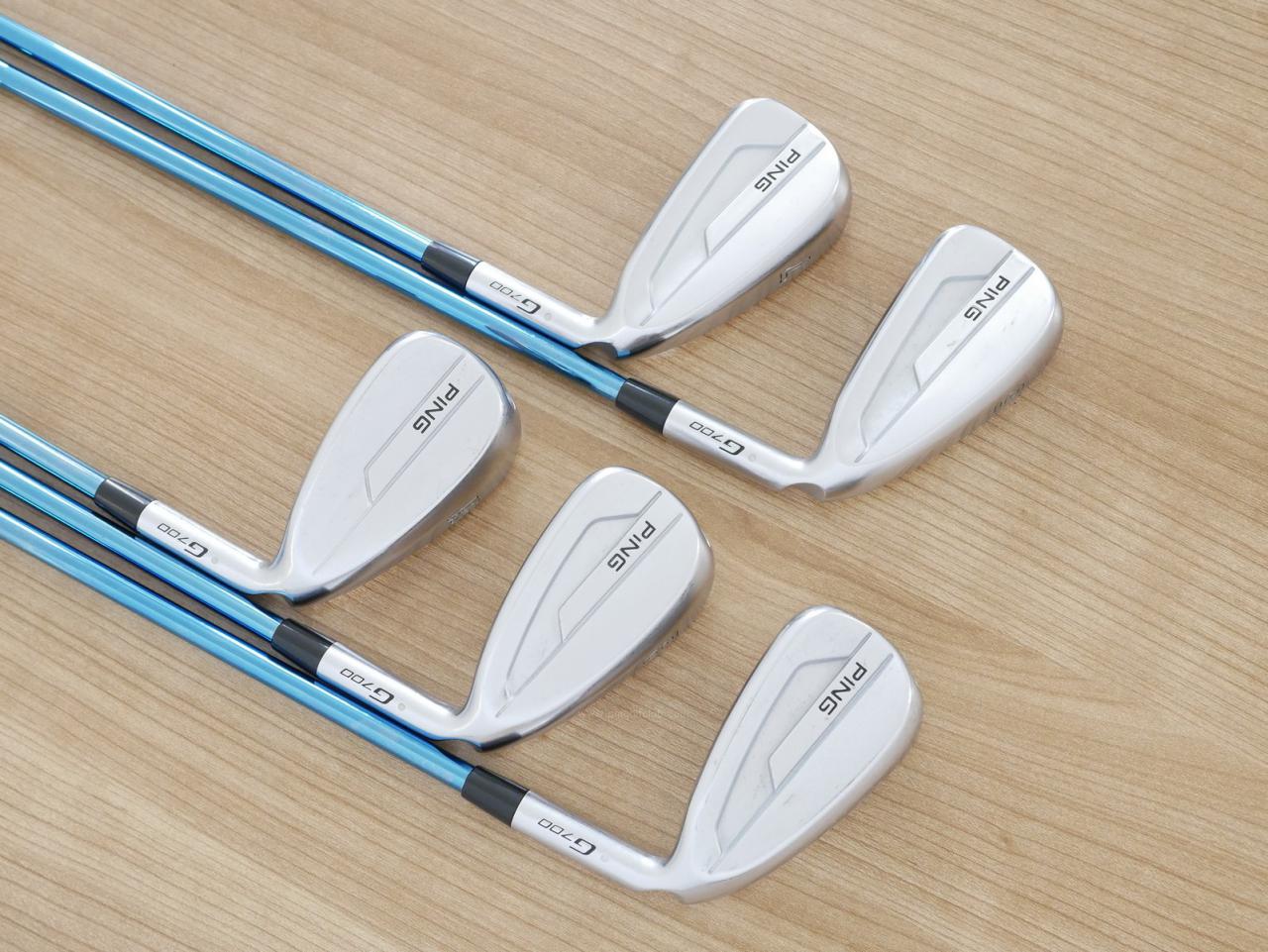 Iron set : Ping : ชุดเหล็ก Ping G700 (ปี 2019 Japan Spec. ใบใหญ่ ง่ายที่สุด ไกลที่สุดของ Ping) มีเหล็ก 6-Pw (5 ชิ้น) ก้านเหล็ก True Temper ALLOY BLUE S200