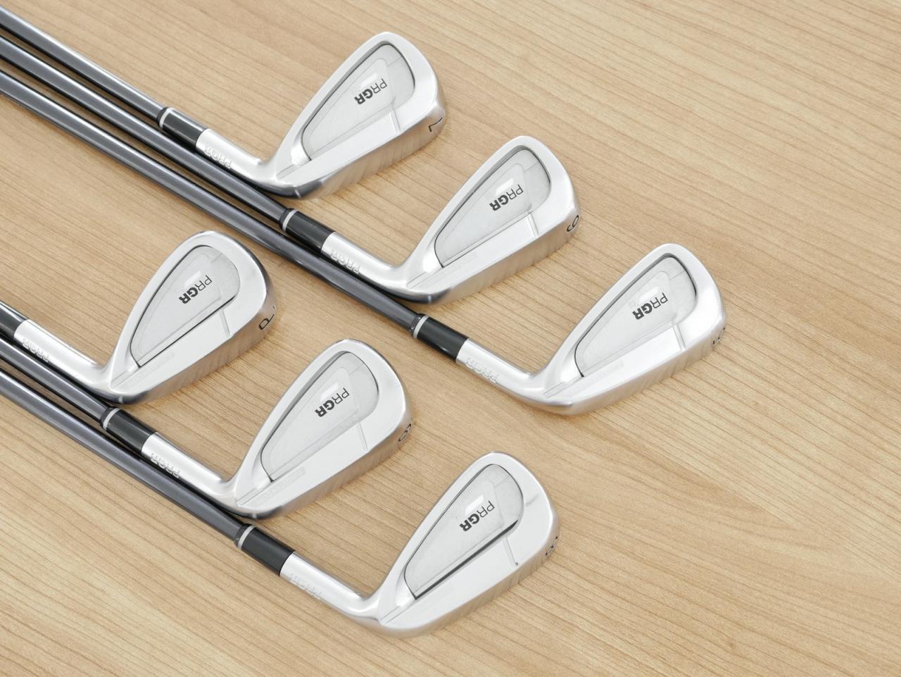 Iron set : PRGR : ชุดเหล็ก PRGR 02 Forged (ปี 2021 นุ่มมาก หายาก) มีเหล็ก 5-Pw (6 ชิ้น) ก้านกราไฟต์ Mitsubishi Diamana Flex SR