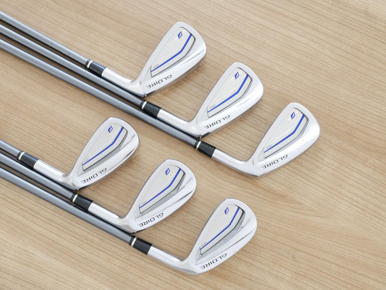 Iron set : Taylormade : ชุดเหล็ก Taylormade Gloire F2 Forged (รุ่นท๊อปสุด Japan Spec. ออกปี 2017) มีเหล็ก 5-Pw (6 ชิ้น) ก้านกราไฟต์ Flex S