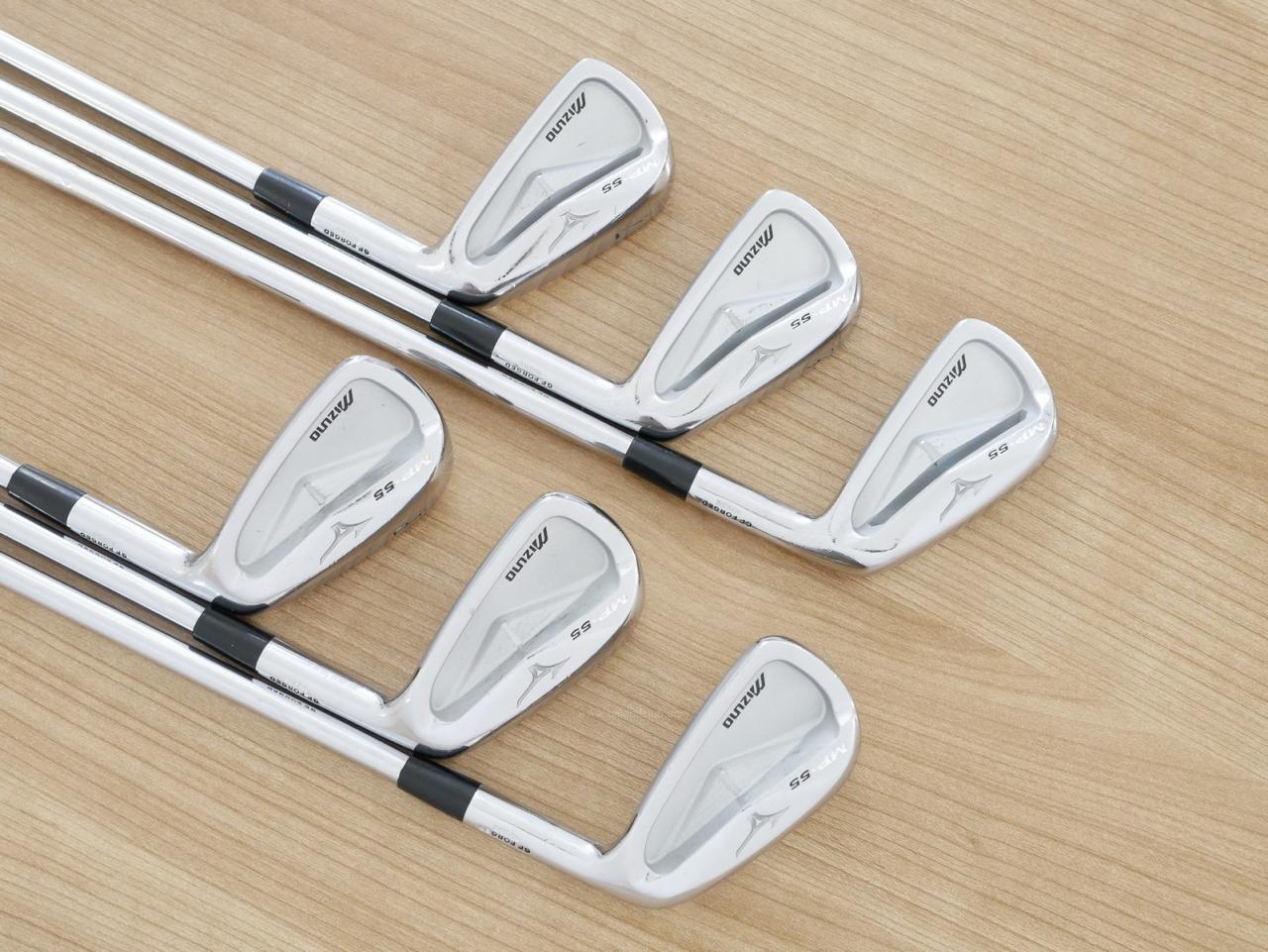 Iron set : Mizuno : ชุดเหล็ก Mizuno MP-55 (Forged) มีเหล็ก 5-Pw (6 ชิ้น) ก้านเหล็ก NS Pro 950 Flex S