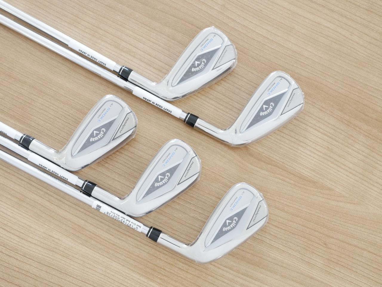 Iron set : Callaway : **ของใหม่ ยังไม่แกะพลาสติก** ชุดเหล็ก Callaway Paradym Ai Smoke Max Fast (ออกปี 2024 ตีง่ายมาก ไกล Japan Spec.) มีเหล็ก 6-Pw (5 ชิ้น) ก้านเหล็ก NS Pro ZELOS 7 Flex S