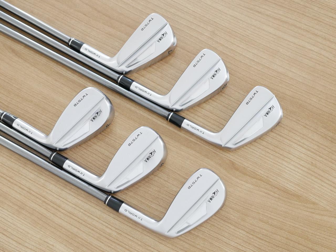 Iron set : Honma : ชุดเหล็ก Honma Tour World TW757B (ออกปี 2022) มีเหล็ก 5-Pw (6 ชิ้น) ก้านกราไฟต์ Honma VIZARD IB-WF 100 Flex S