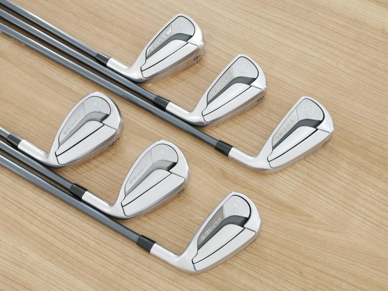 Iron set : Yamaha : ชุดเหล็ก Yamaha Inpres DriveStar Type S (รุ่นล่าสุด ออกปี 2024 ตีไกลที่สุด ไกลกว่าเหล็กทั่วไป 2 เบอร์ หน้าเด้งมากๆ) มีเหล็ก 7-Pw,Aw,As (6 ชิ้น) ก้านกราไฟต์ Fujikura Speeder NX M-425i Flex SR