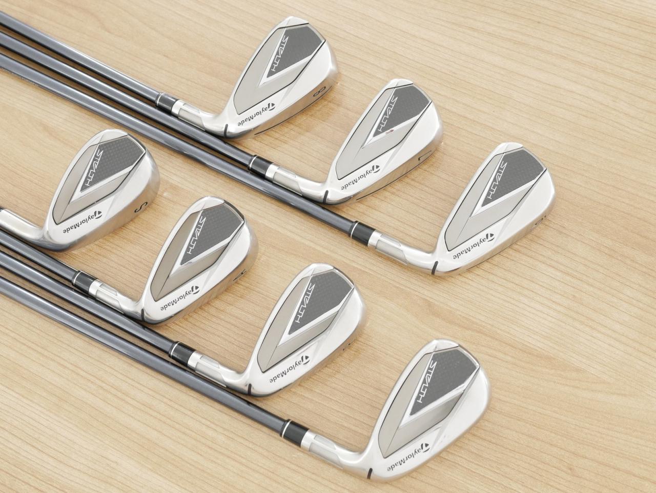Iron set : Taylormade : ชุดเหล็ก Taylormade Stealth (ออกปี 2022 Japan Spec.) มีเหล็ก 6-Pw,Aw,Sw (7 ชิ้น) ก้านกราไฟต์ Mitsubishi Tensei TM60 Flex S