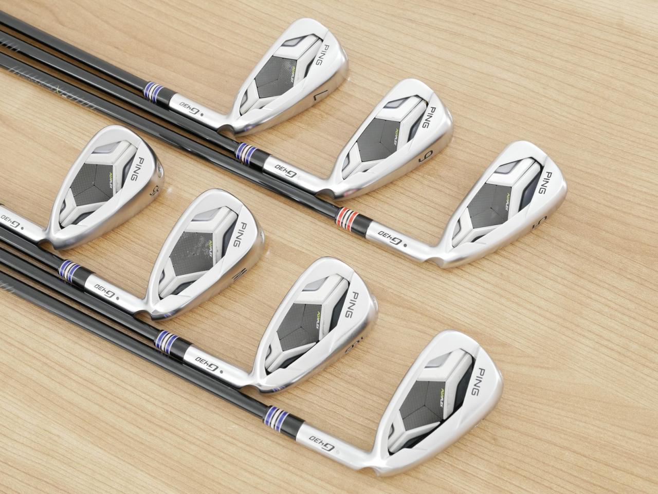 Iron set : Ping : ชุดเหล็ก Ping G430 (ออกปี 2023 Japan Spec. ใบใหญ่ ง่าย ไกล) มีเหล็ก 5-W,45 (7 ชิ้น) ก้านกราไฟต์ Ping ALTA J CB Flex S