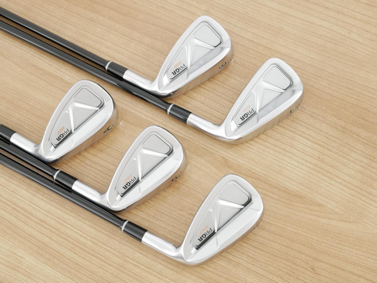 Iron set : PRGR : ชุดเหล็ก PRGR 05 Forged (รุ่นปี 2023) มีเหล็ก 7-Pw,Aw (5 ชิ้น) ก้านกราไฟต์ Fujikura MCI Flex SR
