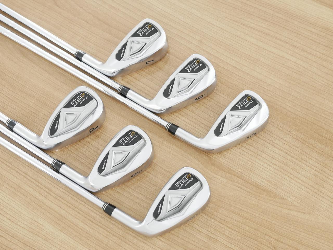 Iron set : Tourstage : ชุดเหล็ก Tourstage PHYZ Forged (ซีรี่ย์ท๊อป นุ่มไกล) มีเหล็ก 5-Pw (6 ชิ้น) ก้านเหล็ก NS Pro 900 Flex S
